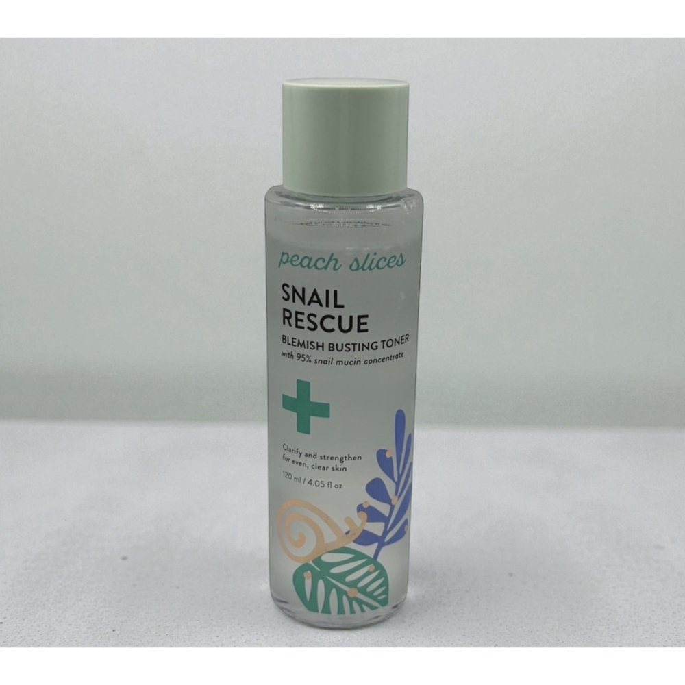 Peach Slices Snail Rescue Blemish Busting Toner 120ml/4.05oz Full Size